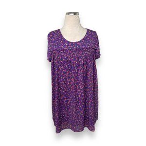 Matilda Jane Walking On a Cloud Mesh Babydoll Top Purple Womens Size‎ Medium
